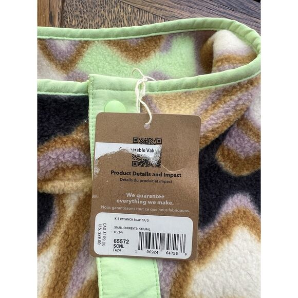 Patagonia Kids’ Lightweight Synchilla Snap-T Pullover Size XL (14) New With Tags - Picture 2 of 6